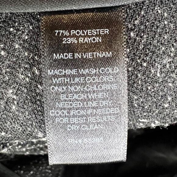 Express Womens 8R Grey Tweed Wide Leg High Rise Dress Pants Side Zip - Picture 7 of 7